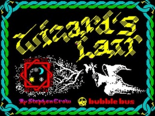 Wizard’s Lair title screen for ZX Spectrum